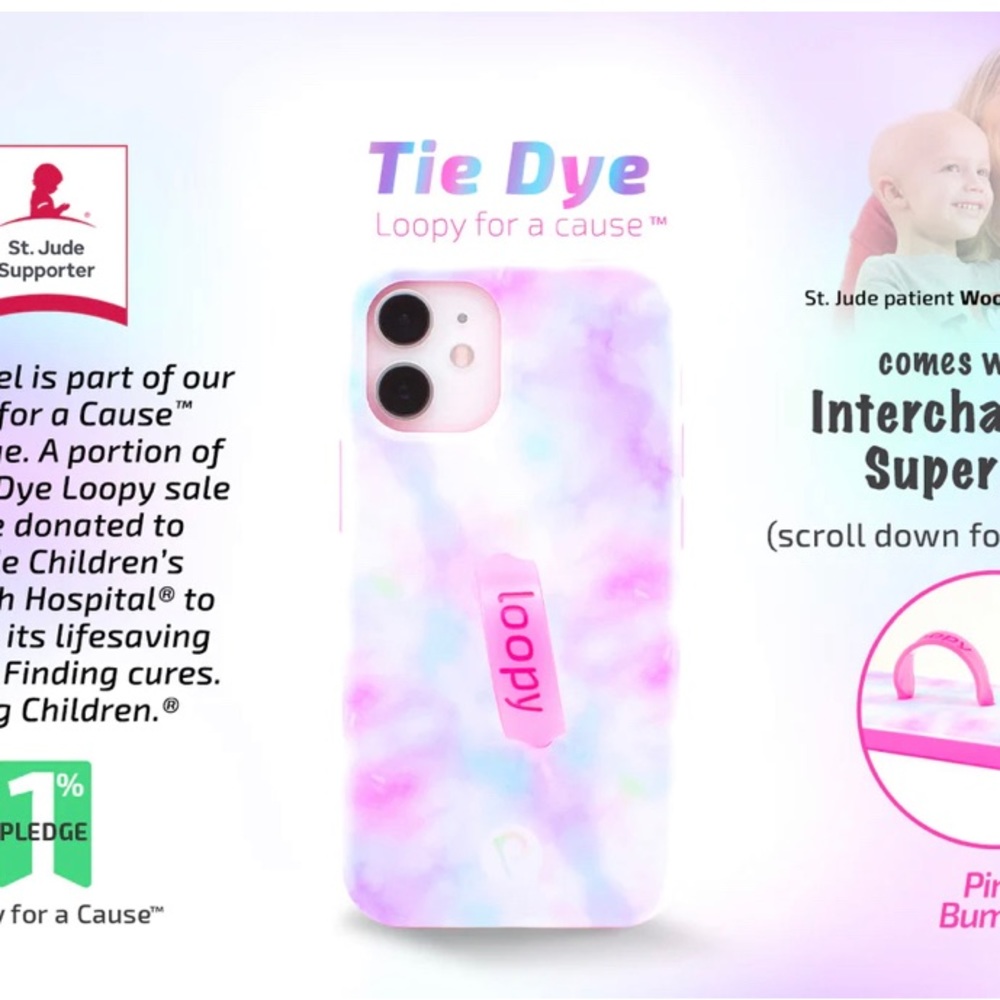Loopy IPhone Case 12 Mini Tie Dye - Matte